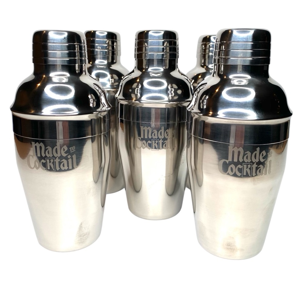 New Lot Of 5 Ketel One Vodka Cocktail Shaker Mixer Stainless Steel Barware